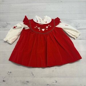 Vintage Valentine 12 month Red Dress